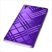 Z529SO03F2 [Xperia Z2 SO-03F 背面デザインフィルム+反射防止フィルムセット ラインチェック柄 液晶保護シート]