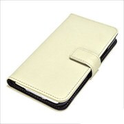 GALAXY S5 SC-04F/SCL23 レザー調ブックスタンドケース SNAP CASE 合皮タイプ アイボリー 0800SC04F