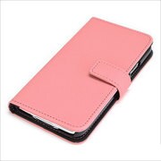 GALAXY S5 SC-04F/SCL23 レザー調ブックスタンドケース SNAP CASE 合皮タイプ ピンク 0801SC04F