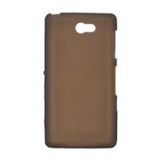 SW-SOL25SL/BK [au Xperia ZL2(SOL25)専用さらさらシリコンケース/ブラック]