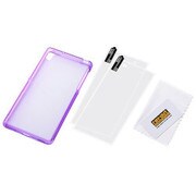 RT-SO03FC6/V [Xperia Z2 SO-03F用 ハイブリッド・ソフトジャケット/クリアバイオレット]