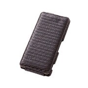 RT-SO03FLC3/DK [Xperia Z2 SO-03F用 フラップタイプ・メッシュレザージャケット/ダークブラウン]