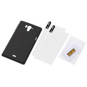 AQUOS ZETA SH-04F用 シルキータッチ・シリコンジャケット/ブラック RT-SH04FC1/B
