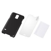 GALAXY S5 マットハードコーティング シェルジャケット プレミアムセット マットブラック RT-GS5G4/B