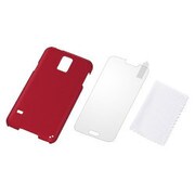 GALAXY S5 マットハードコーティング シェルジャケット プレミアムセット マットレッド RT-GS5G4/R