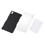 RT-SO03FG4/B [Xperia Z2 SO-03F用 マットハードコーティング・シェルジャケット・プレミアムセット/マットブラック]