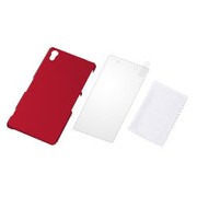 RT-SO03FG4/R [Xperia Z2 SO-03F用 マットハードコーティング・シェルジャケット・プレミアムセット/マットレッド]