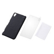 RT-SO03FGL1/B [Xperia Z2 SO-03F用 レザージャケット（合皮タイプ）・プレミアムセット/ブラック]