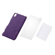 RT-SO03FGL1/V [Xperia Z2 SO-03F用 レザージャケット（合皮タイプ）・プレミアムセット/バイオレット]