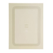 ペーパーフォトスタンド 5入 ライン ハガキ クリーム