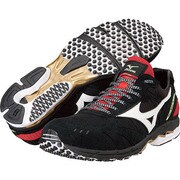 WAVE SPACER GL-J4 ブラック×ホワイト 24.5cm ユニセックス [J1GA147501]