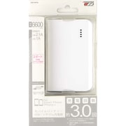 リチウムバッテリー6600mAh USB出力：2ポート 最大合計：2A ホワイト LMU-60CM-WH