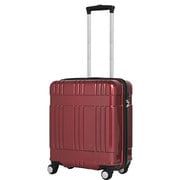 スーツケース 旅行日数目安：1～2泊 37L TSAロック搭載 機内持ち込み可 メタリックワイン B5718T-46