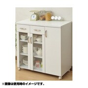 キッチンガラスキャビネット SSY-C8580GC (WH)