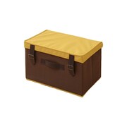 収納ボックス フタ付き トランクボックス マスタード/ブラウン YTC-FTB(MT/BR)