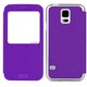 Trenther View Smart Flip for Galaxy S5 Purple TFS5/PP