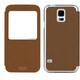 Trenther View Smart Flip for Galaxy S5 Brown TFS5/BR
