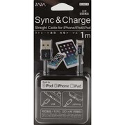 ブラック iPhone用ライトニングケーブル1m ZA-IPLC1BK