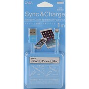 ブルー iPhone用ライトニングケーブル1m ZA-IPLC1BL