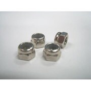 NNN-34 M3ナイロンナット ニッケルクローム 4本入 [ラジコン用パーツ]