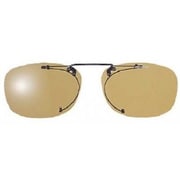 クリップオンサングラス はね上げタイプ SCP-2 39×55mm 偏光ブラウン [スポーツサングラス]