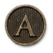 DHI-IN-A [iCharm Home Button Accessory "Initial" イニシャルA ホームボタンシール]