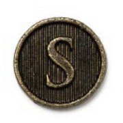 DHI-IN-S [iCharm Home Button Accessory "Initial" イニシャルS ホームボタンシール]