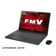 LIFEBOOK AH77/Rシリーズ 15.6型ワイド液晶/HDD1TB/Blu-rayドライブ/Windows 8.1 64ビット版/Microsoft Office Home and Business 2013搭載/シャイニーブラック FMVA77RB