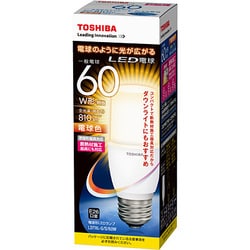 ヨドバシ.com - 東芝 TOSHIBA LDT8L-G/S/60W [LED電球 E26口金 電球色