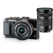PEN Lite E-PL6 EZダブルズームキット [ボディ＋「M.ZUIKO DIGITAL ED 14-42mm F3.5-5.6 EZ」＋「M.ZUIKO DIGITAL ED 40-150mm F4.0-5.6R」 ブラック]