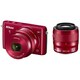 Nikon1 S2 ダブルズームキット レッド [ボディ＋交換レンズ「1 NIKKOR VR 10-30mm f/3.5-5.6 PD-ZOOM」「1 NIKKOR VR 30-110mm f/3.8-5.6」]