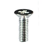 533-631 [真鍮 ニッケル 小ネジ 皿 M2×6mm 1袋(18個入)×5]