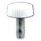 プラスチック 化粧ネジ M3×8 シロ NO1mm 1袋(8個入)×5 536-001