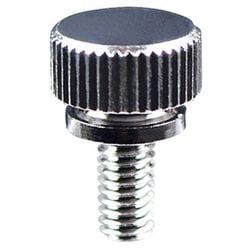 真鍮ニッケル 段付きローレットビス M4×10mm 1袋(2個入)×5 536-024