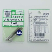 GO-064 [ステン 6角穴付ボルト M6×40mm 1袋(2個入)×5]