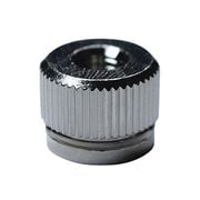 IO-111 [真鍮ニッケル 段付きローレットナット M3mm 1袋(3個入)×5]