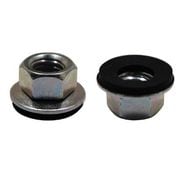 IO-242 [酸化メッキ ボンデットワッシャーツキ6角ナット M6mm 1袋(4個入)×5]