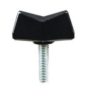 JO-857 [ナイロン 蝶ボルト クロNo1 M4×15mm 1袋(4個入)×5]