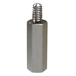 黄銅ニッケル 6角スペーサーオスメスM3×70 1入 PC-312