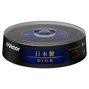 DVD-R 16倍速対応 日本製ホワイトプリンタブル 10枚 スピンドル VD-R47M10J