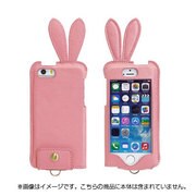 iPhone 5s/5c/5専用 うさぎみみ本革ケース 液晶保護フィルムなし [ピンク]