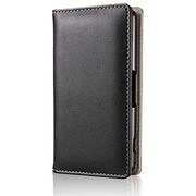 PD-SO04FPLFSBK [Xperia A2 SO-04F用 レザーカバー 横フラップ スタンド ブラック]