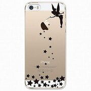 IQ-IP5ORT-BK [iPhone SE/5s/5用オリジナルプリントケース ティンカーベル （クリア）ブラック]