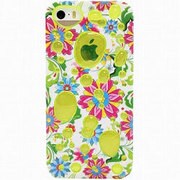 IQ-IP5BD-FGR [iPhone5＆5sバブルデザインケース フラワーグリーン]