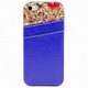 IQ-IP5CF-BL [iPhone5/5sカードケース付き花柄ケース ブルー]