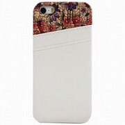 IQ-IP5CF-WH [iPhone5/5sカードケース付き花柄ケース ホワイト]