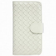 IQ-IP5RA-WH [iPhone SE/5s/5用 ラティス横開きレザーケース ホワイト]