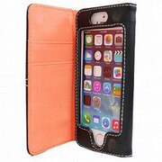 IQ-IP5SYL-OR [iPhone5/5sステッチ横開きレザーケース オレンジ]