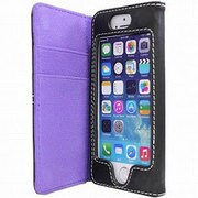 IQ-IP5SYL-PU [iPhone5/5s ステッチ横開きレザーケース パープル]