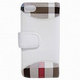IQ-IP5CY-WH [iPhone5/5s チェック柄横開きケース ホワイト]